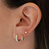 Opal 925 Silver 3 Pc Earrings Set For Women