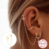 Chic Ins Style 925 Sterling Silver Tassel Earring