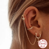 Chic Ins Style 925 Sterling Silver Tassel Earring