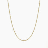 S925 Sterling Silver O-Shaped Chain Necklace