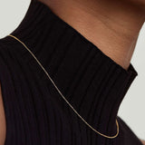 S925 Sterling Silver O-Shaped Chain Necklace