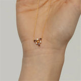 Fire Ruby Necklace 925 Sterling Silver Accessory Amber Choker Pendente