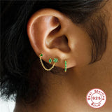 Flower Love Star Earring Set 925 Sterling Silver Piercing Stud Wedding Jewelry