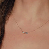 French Crystal Necklace 925 Sterling Silver Choker Wedding Jewelry 18K