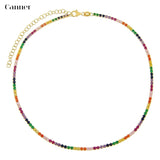 Colorful Zircon Pendant Choker Necklaces for Women
