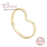 925 Silver Heart Ring Love Wedding Bands Ring for Women Size 6/7/8