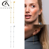 Geometric Line Earrings Women Star Tassel Long Chain Hanging Drop Earing
