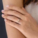 Triangle Crystal Ring 925 Sterling Silver Jewelry Rings For Women