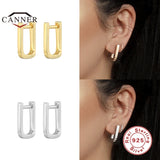 925 Silver Hoop Earrings Minimalist Huggie Piercing 925 Jewelry
