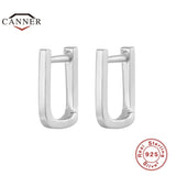 925 Silver Hoop Earrings Minimalist Huggie Piercing 925 Jewelry