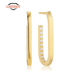 925 Silver Geometric Ear Stud Earrings for Women