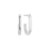 925 Silver Geometric Ear Stud Earrings for Women