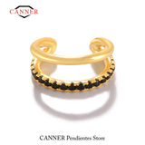 925 Silver CZ Ear Cuff Clip Earrings for Women
