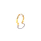 925 Silver CZ Ear Cuff Clip Earrings for Women