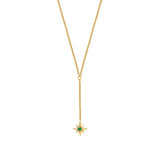 Green Stone Star Pendant Necklace 925 Sterling Silver Jewelry Choker Collar
