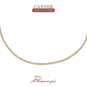 Hip Hop 2.0mm CZ Tennis Ball 925 Silver Necklace