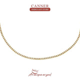 Hip Hop 2.0mm CZ Tennis Ball 925 Silver Necklace