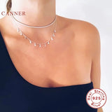 Hip Hop 2.0mm CZ Tennis Ball 925 Silver Necklace