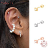 Minimalist Small Stud Earrings 925 Sterling Silver Jewelry