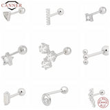 Minimalist Small Stud Earrings 925 Sterling Silver Jewelry