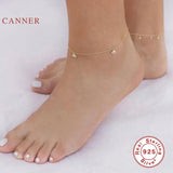 925 Silver Wind Mini Elephant Anklet Bracelet for Women