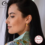 925 Silver Lightning Huggie Hoop Earrings for Women