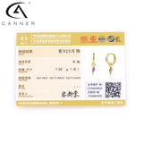 925 Silver Lightning Huggie Hoop Earrings for Women