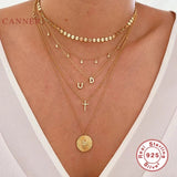 925 Silver Necklace Charming Pendant Choker Bijoux Collar