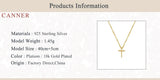 925 Silver Necklace Charming Pendant Choker Bijoux Collar