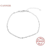 925 Silver Round Bead Anklet Bracelet Women Foot Jewelry
