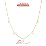 925 Sterling Silver Sequins Necklace for Women Cartilage Pendant