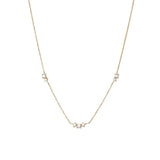 925 Sterling Silver Sequins Necklace for Women Cartilage Pendant