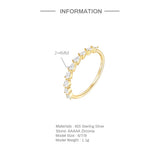 Drop Shape Gemstones Ring Thin Circle Gem Rings Fine Jewelry For Women