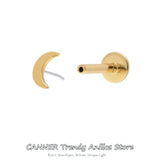 925 Silver Tragus Labret Ear Studs Crystal Cartilage Earrings