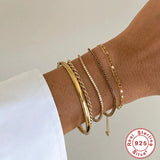 925 Silver Layer Bracelets For Women