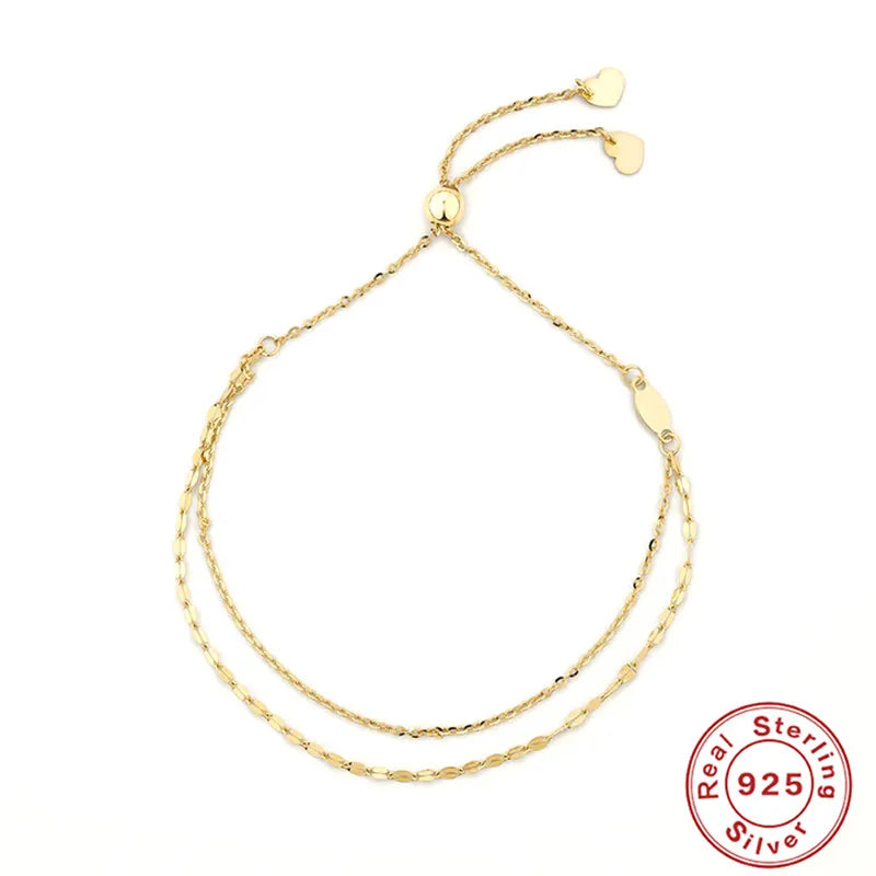 925 Silver Layer Bracelets For Women