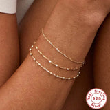 925 Silver Layer Bracelets For Women