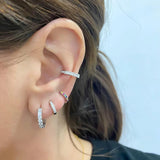 CANNER Y2K Rainbow Zircon Small Hoop Earrings for Women