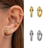 CANNER Y2K Small Hoop Earrings for Women Round Earrings Chain Snake Circle
