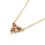925 Silver 18k Plating Zircon Pendant Necklace for Women