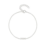 S925 Sterling Silver Women's Bracelet, Micro Zircon Inlay Chain