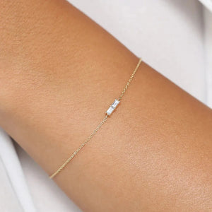 S925 Sterling Silver Women's Bracelet, Micro Zircon Inlay Chain