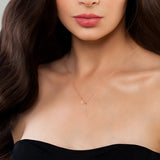 925 Silver Lightning Star Necklace Long Chain Wedding Jewelry 18K