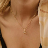 Love Crystal Necklace For Women 925 Sterling Silver Fine Jewelry