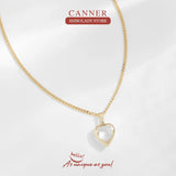 Love Crystal Necklace For Women 925 Sterling Silver Fine Jewelry