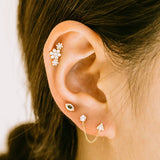 Silver 925 Tassel Earrings for Women Wedding Party 18K Fine Jewelry