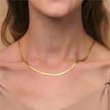 925 Silver Necklace for Women Minimalist Clavicle Chain
