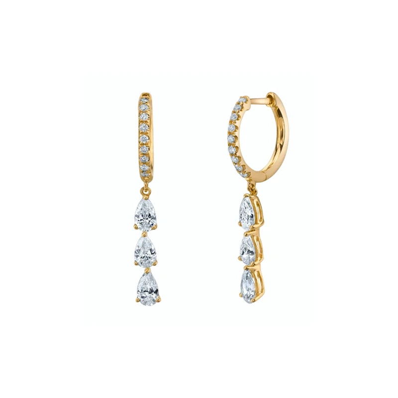 925 Sterling Silver Hoop Earrings For Women Round Huggie Earring