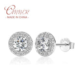 1CT Moissanite Piercing Earrings 925 Sterling Silver - Pass Diamond Test