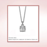 Crystal Pendant Necklace 925 Sterling Silver for Women